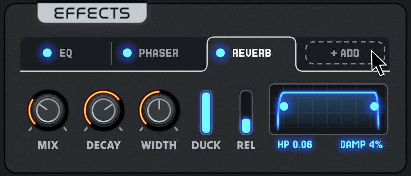 The effects rack