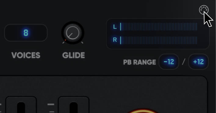 The MIDI connector icon in the top-right corner